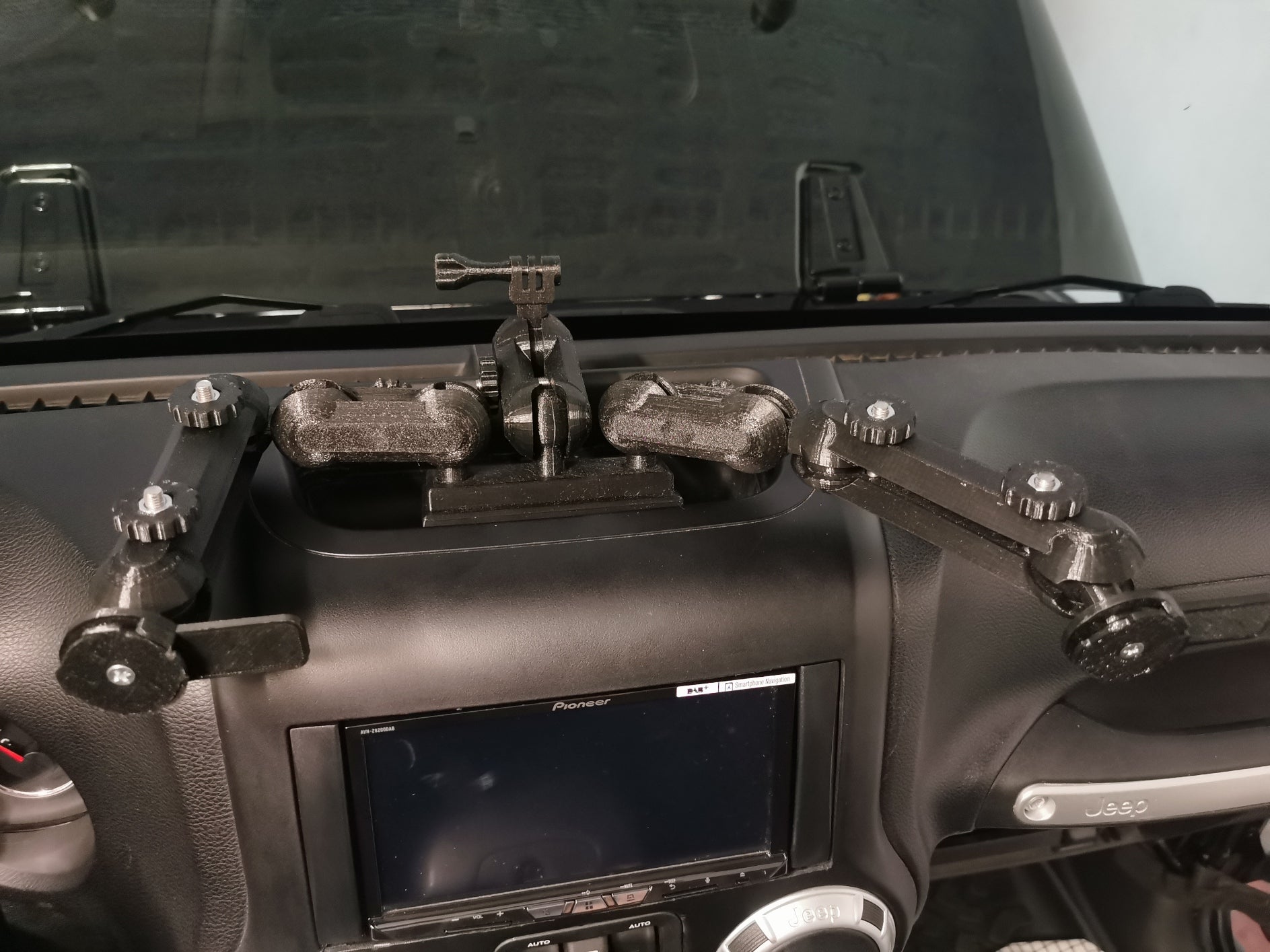 Jeep Wrangler JK Βάση τηλεφώνου, tablet και GoPro