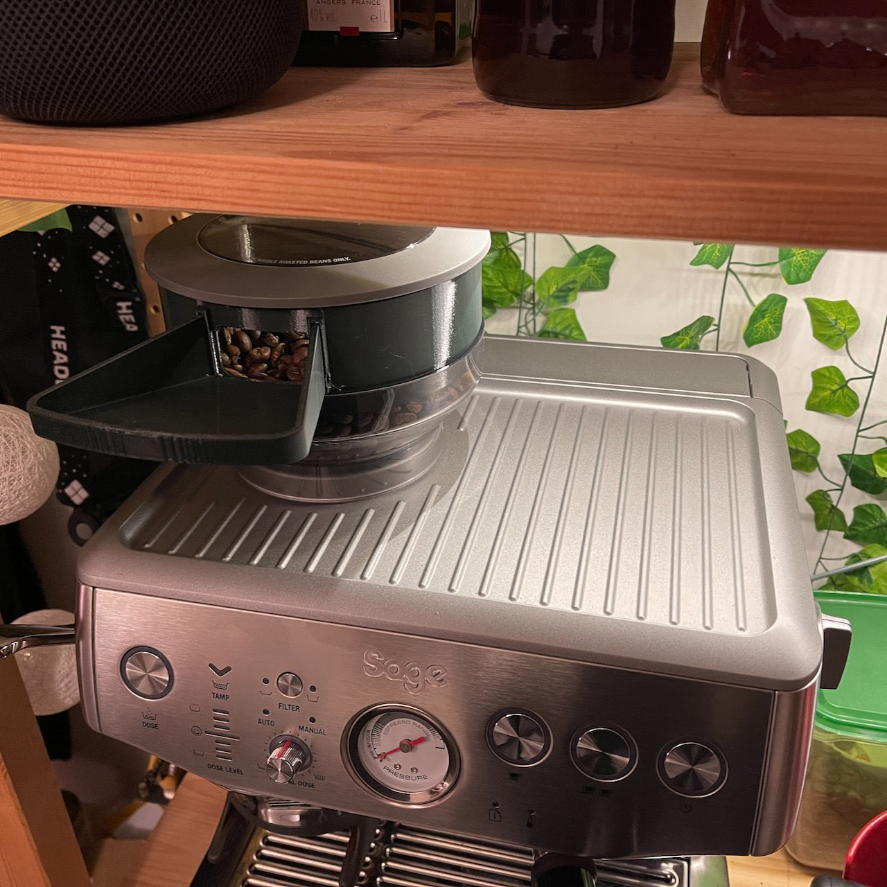 Επέκταση δοχείου φασολιών Sage Barista Express (Impress) με χοάνη πλήρωσης