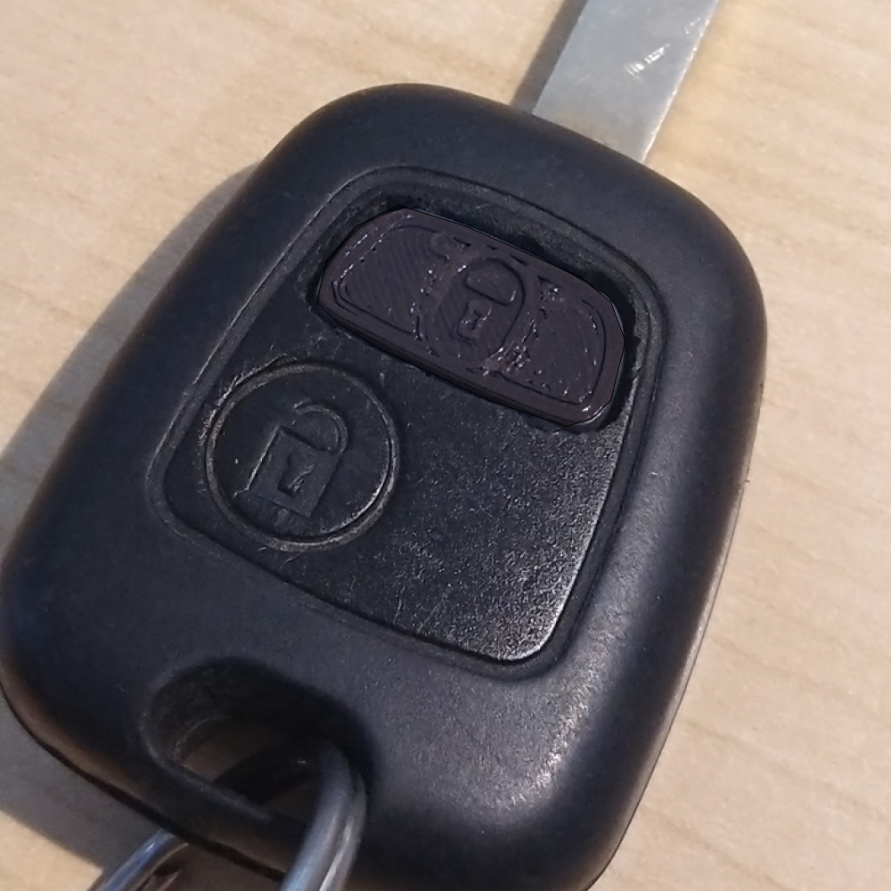 Σετ κουμπιά αντικατάστασης για το κλειδί αυτοκινήτου για Citroen C1 / Toyota Aygo / Peugeot 107