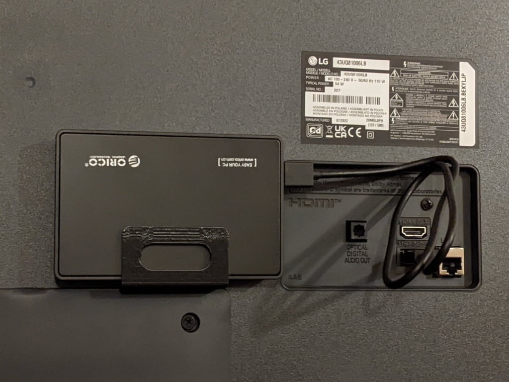 Βάση HDD για LG TV – Συναρμολόγηση συμβατή με VESA