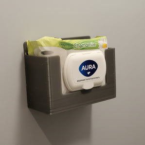 Vægholder til vådt toiletpapir og vådservietter