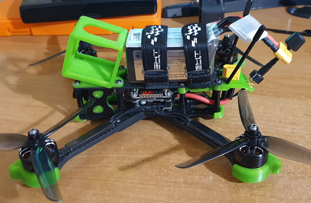 IFlight XL v4 Nazgul5 RX Στήριγμα Κεραίας με δεύτερη ζώνη και υποδοχή XT60