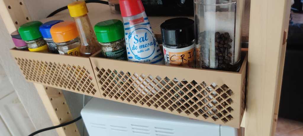 Θήκη μπαχαρικών για ράφι IKEA IVAR 50 cm
