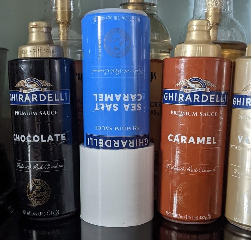 Θήκη σιροπιού καφέ για Ghirardelli (1 μπουκάλι)