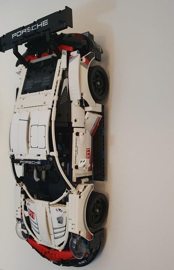 Βάση τοίχου για Lego Porsche 42096