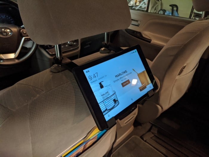 Απλή θήκη αυτοκινήτου tablet χωρίς υλικό (Ταιριάζει με το Kindle Fire και άλλα tablet)