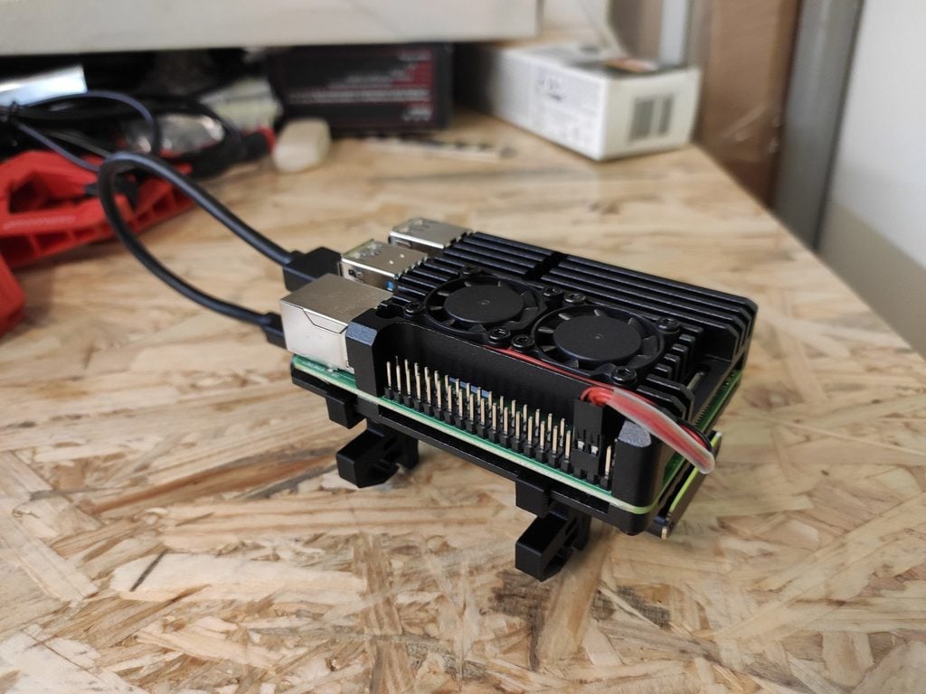 Θήκη Armor Raspberry Pi 4 για ράγα DIN