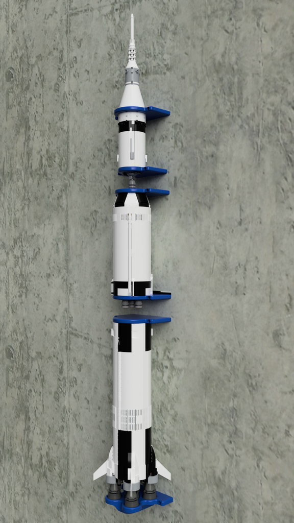 Βάση τοίχου για το Lego Saturn V