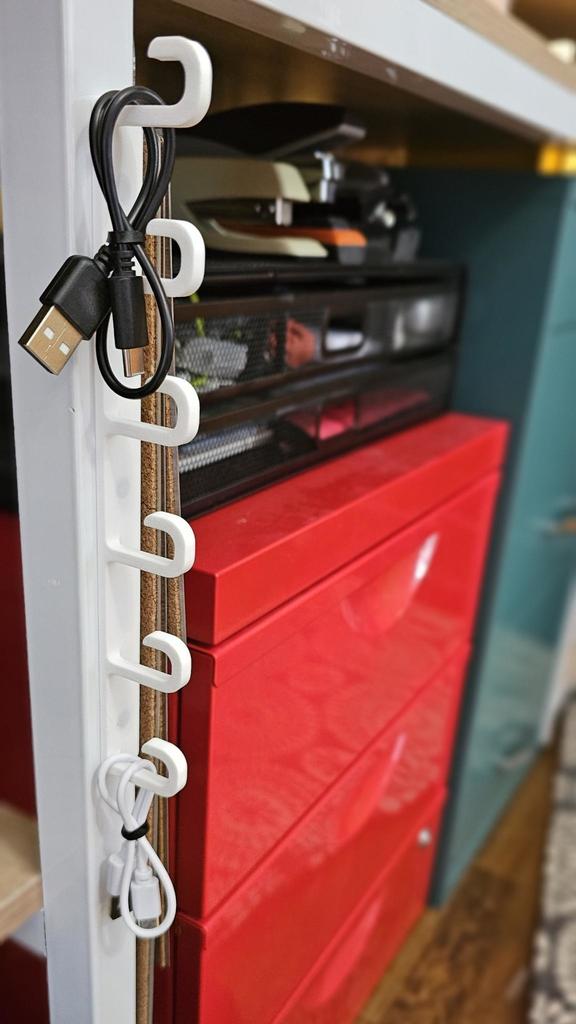 Μαγνητικός υπό shelf κρεμάστρα καλωδίων / γάντζος