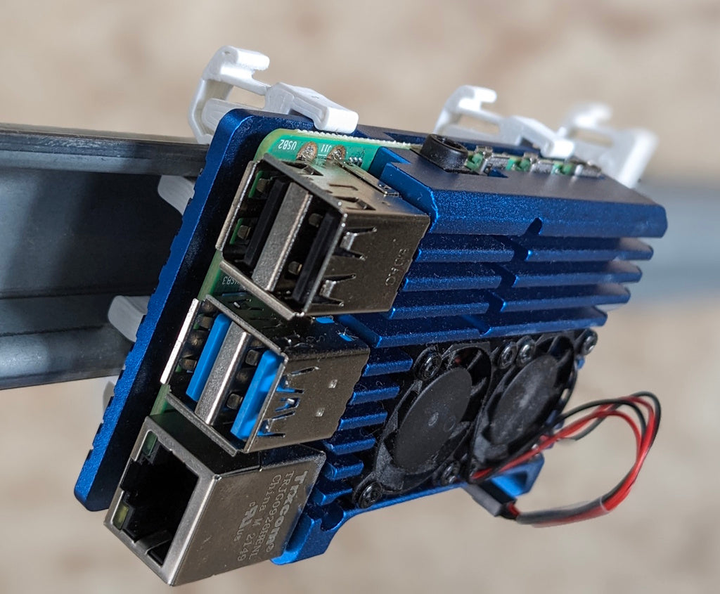 DIN στήριγμα προστασίας για Raspberry Pi 4