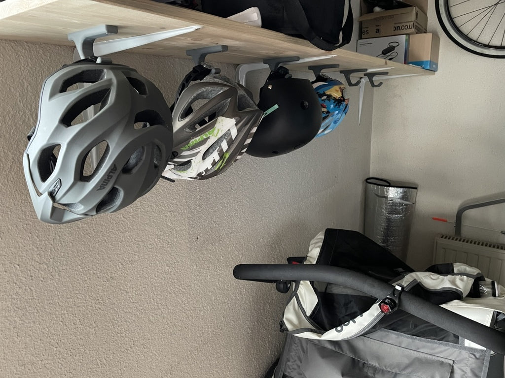 Vægmonteret Cykelhjelm Holder - Universel Design