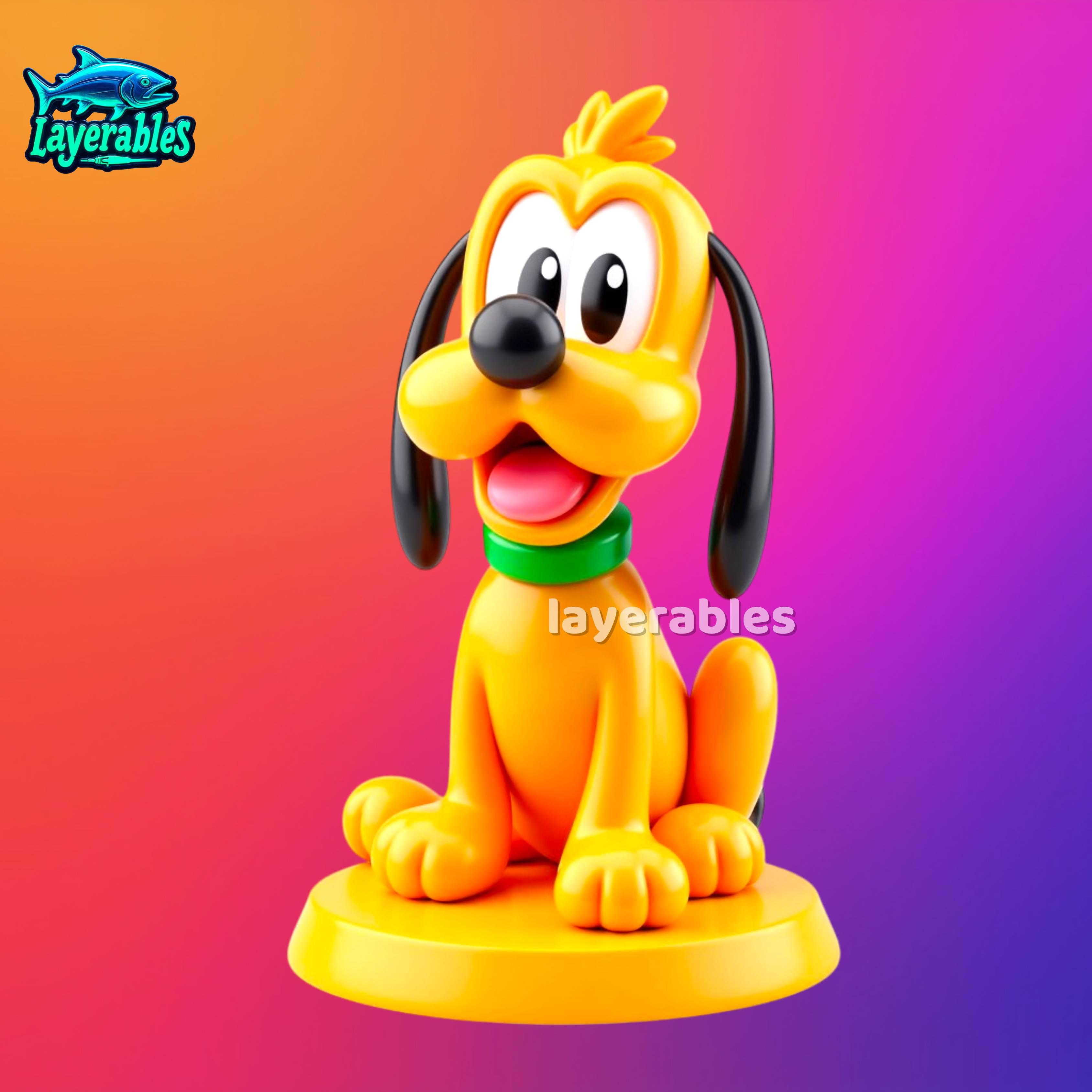 Pluto Chibi 3D Figure – Γλυκό συλλεκτικό αντικείμενο της Disney