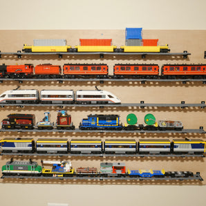 Επιτοίχια βάση για ράγες τρένων LEGO (7 τεμ.)