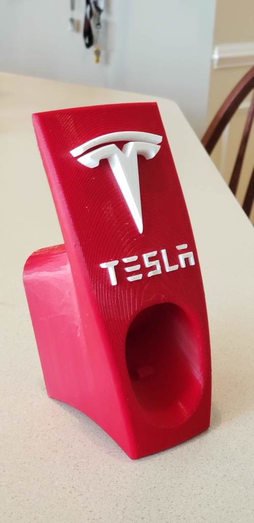 Φορτιστής κινητού Tesla και βάση καλωδίου με λογότυπο και γράμματα (έκδοση ΗΠΑ)