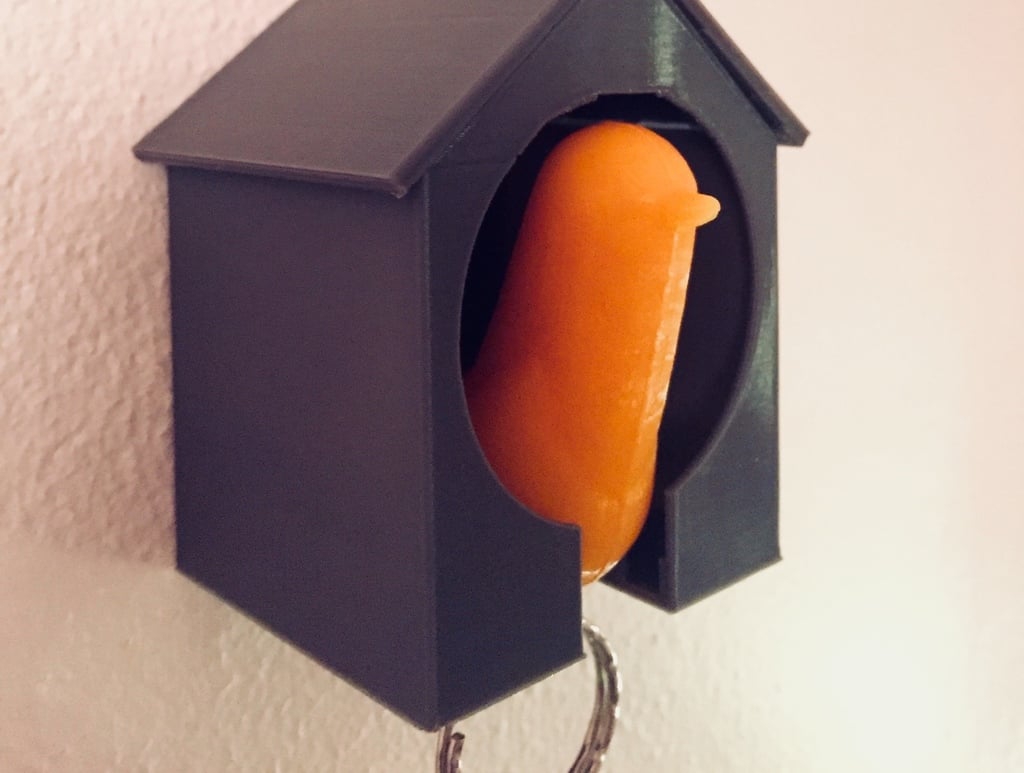 Απλή θήκη κλειδιού Birdhouse για τοποθέτηση σε τοίχο