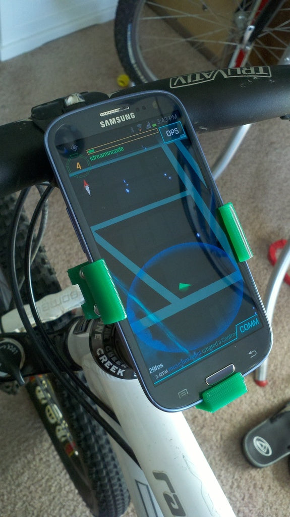 Στήριγμα ποδηλάτου Galaxy S3 για τιμόνι 1,25 ιντσών (32 mm).