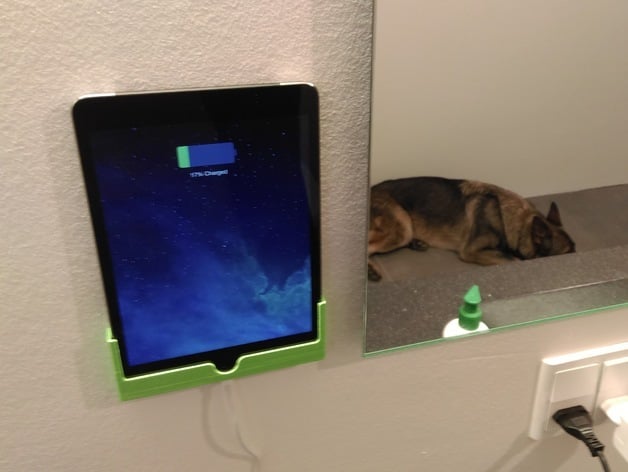 Έξτρα παχύ στήριγμα τοίχου για iPad mini με καλώδιο φόρτισης χώρου