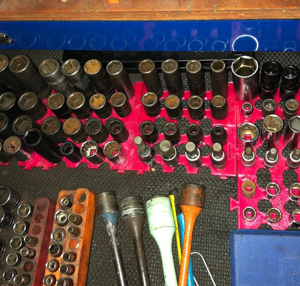 Interlocking Socket Organizer για Standard &amp; Metric Tools