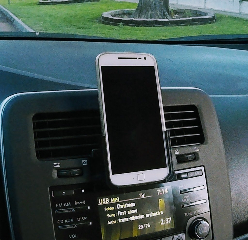 Υποδοχή τηλεφώνου Moto G4/G4 Plus με προσαρμογέα CD player για αυτοκίνητο