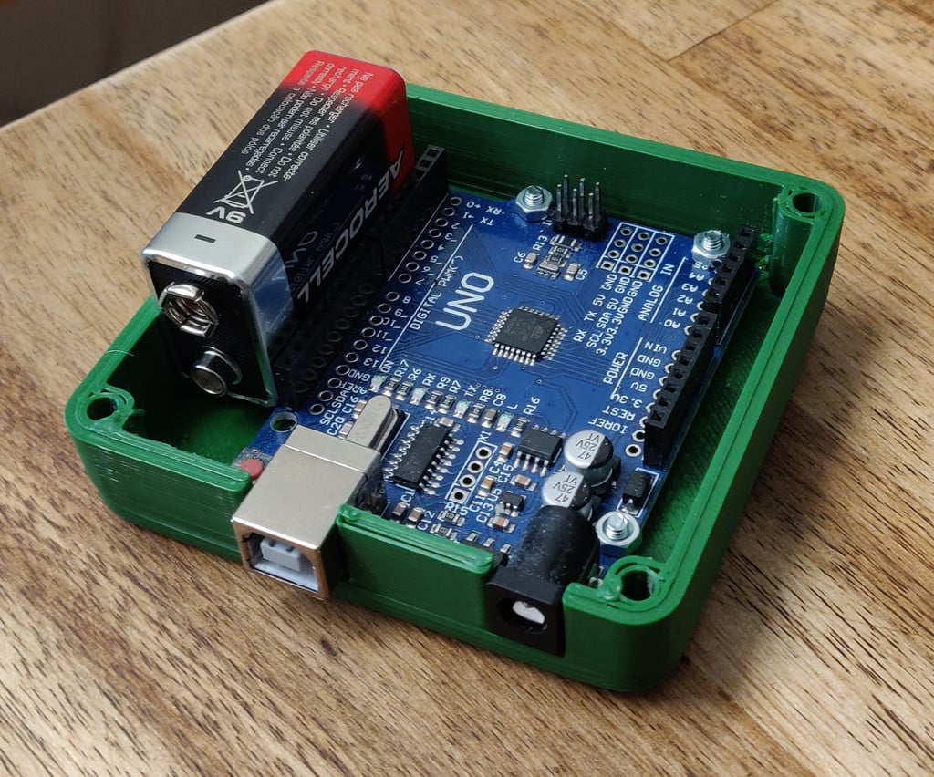 Θήκη Arduino Uno με χώρο για μπαταρία 9V