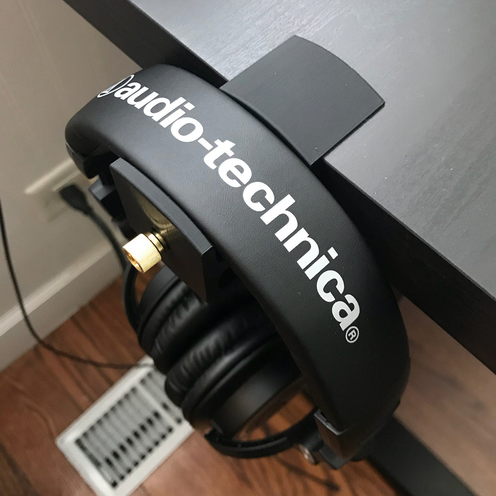Στήριγμα ακουστικών, γάντζος, βάση γραφείου, σφιγκτήρας για τραπέζι Ikea Linnmon και ακουστικά Audio-Technica ATH-M50x