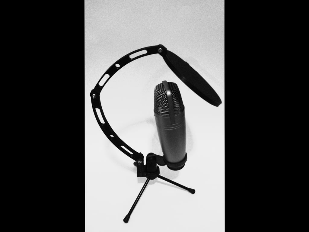 Pop φίλτρο / σφιγκτήρας μικροφώνου με βάσεις Gopro, κατάλληλος για Samson C01UPRO USB Studio Condenser Microphone