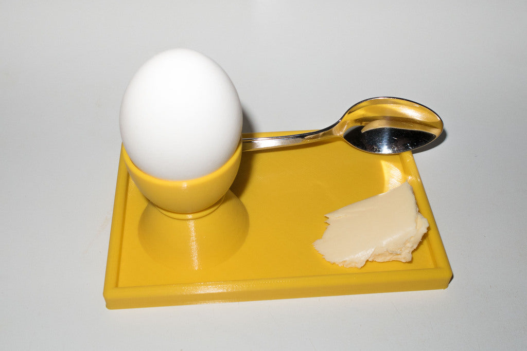 Λεπτή σχεδίαση κούπα αυγών με θήκη για κουτάλι (έκδοση 2)