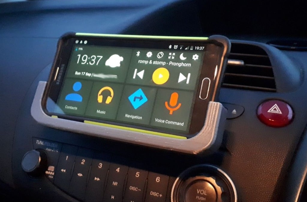 Υποδοχή CD για τηλέφωνο αυτοκινήτου για Samsung Galaxy Note 4 και Honda Civic ES