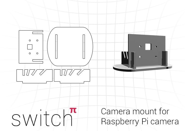 Ρυθμιζόμενη βάση/βάση κάμερας για Raspberry Pi