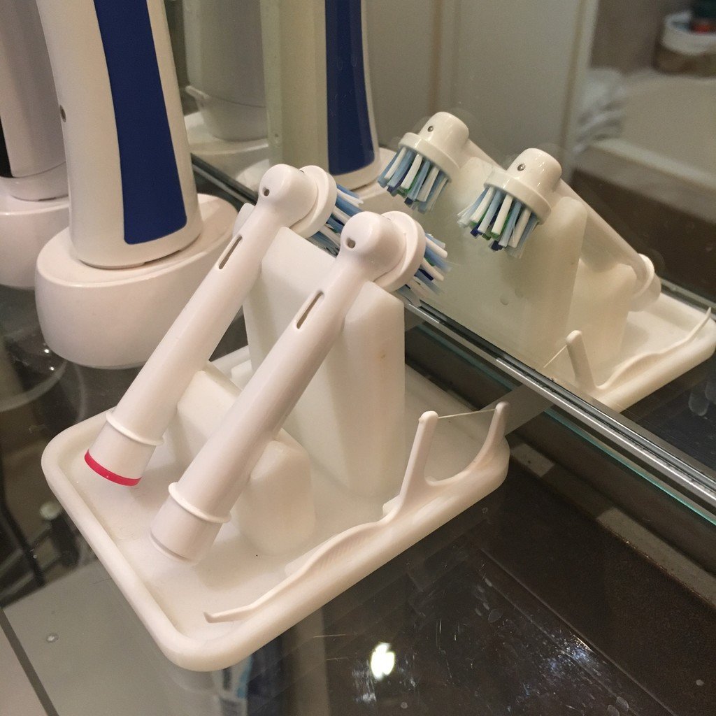 Βάση οδοντόβουρτσας Oral-B με βάση για νήμα και χώρο για ράφι καθρέφτη