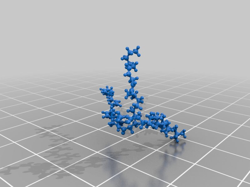 Μοριακό μοντέλο τριακυλογλυκερόλης σε ατομική κλίμακα