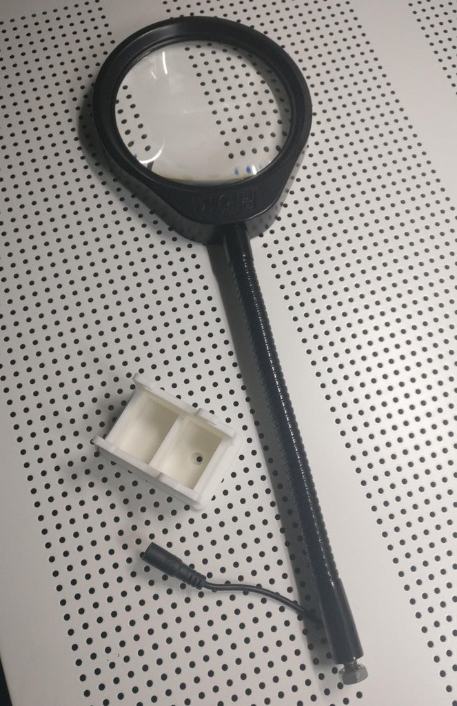 Μεγεθυντικός φακός LED βάσης για IKEA Skadis Pegboard
