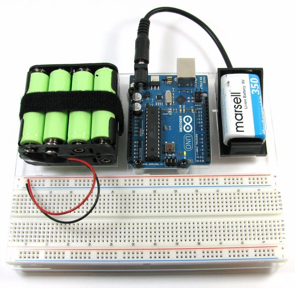 Στήριγμα Arduino με βάση μπαταρίας