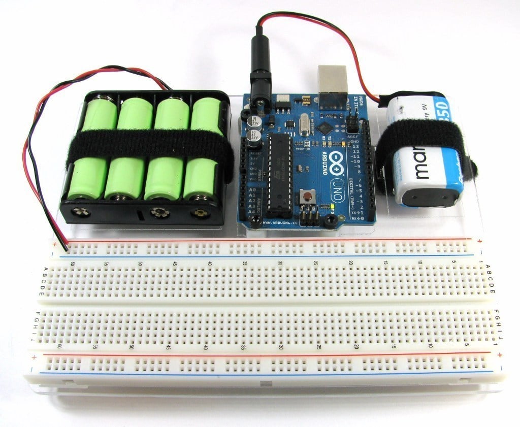 Στήριγμα Arduino με βάση μπαταρίας