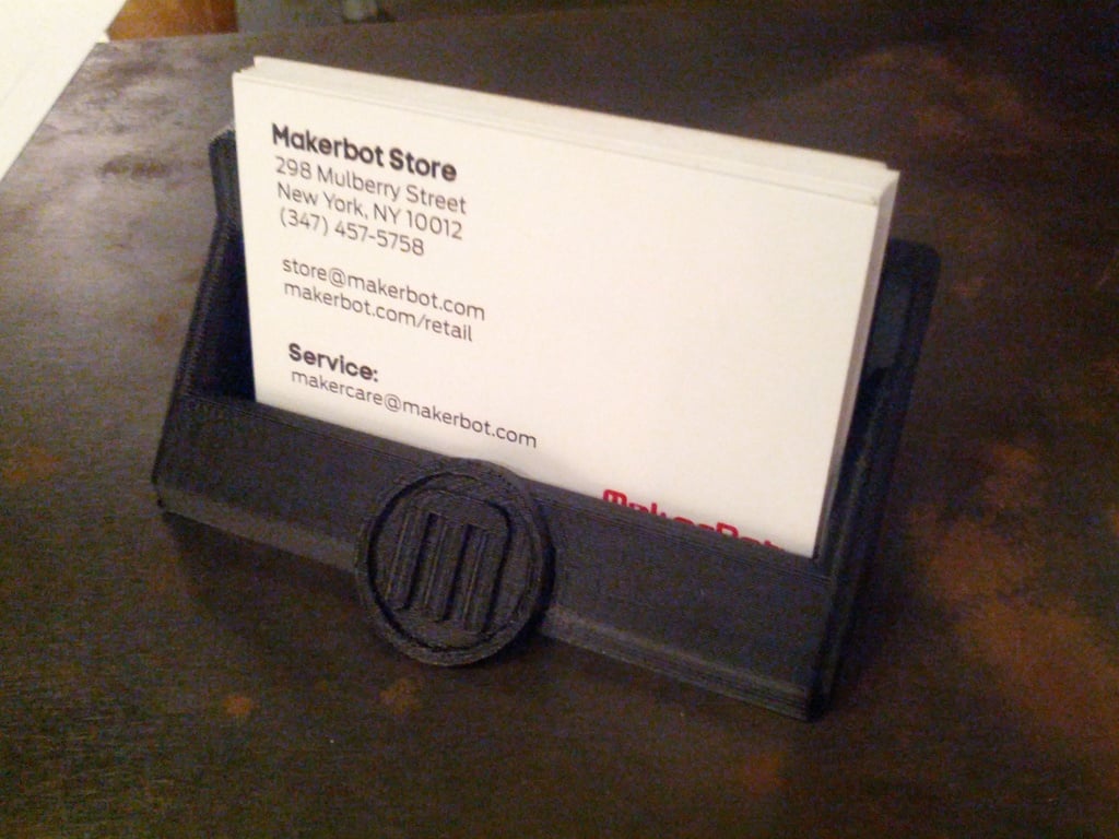Επαγγελματική κάρτα MakerBot για χρήση στο κατάστημα