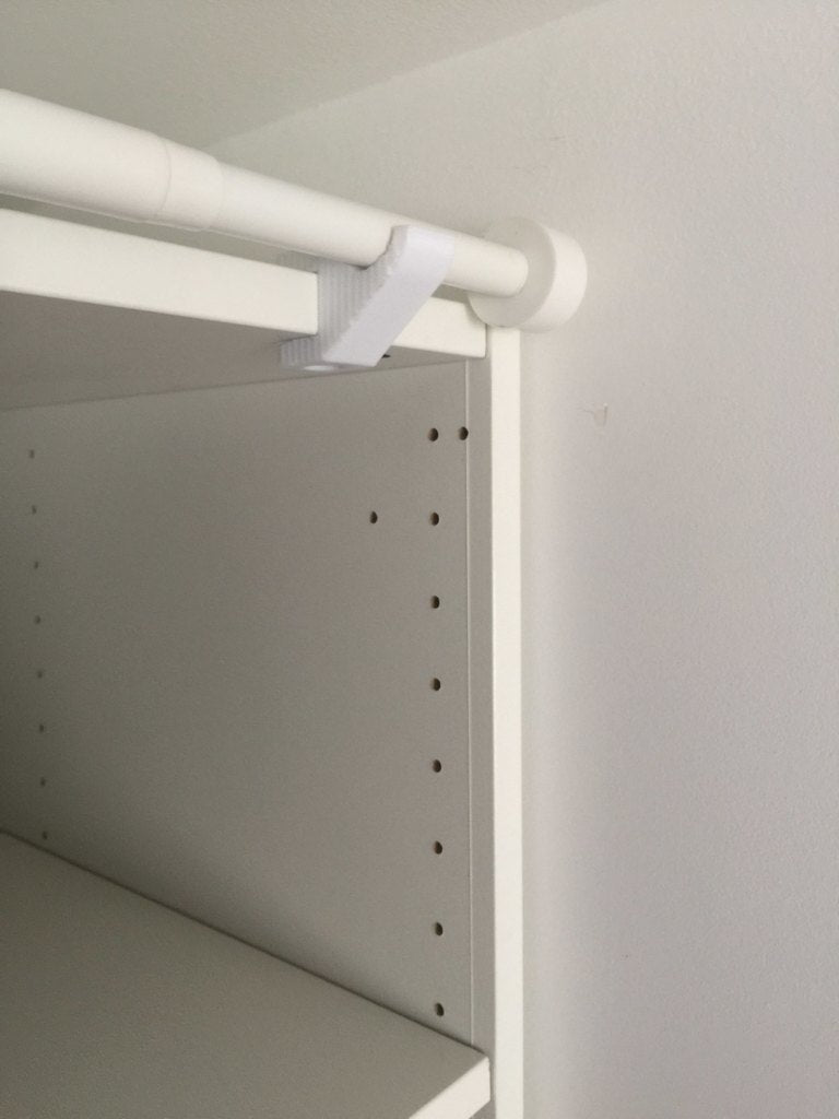 Κουρτινοθήκη χωρίς βίδες για ντουλάπι IKEA