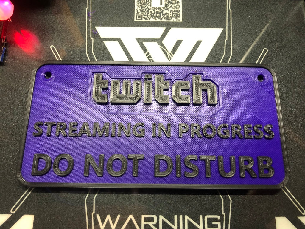 Twitch Do Not Disturb Sign για Streamers