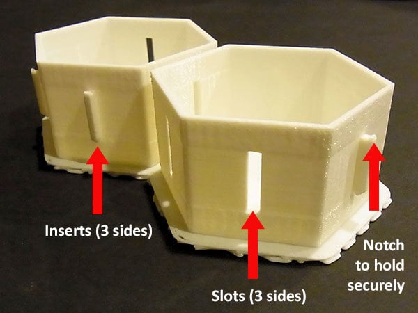 Hex Stackers Λύση αποθήκευσης για μικροαντικείμενα
