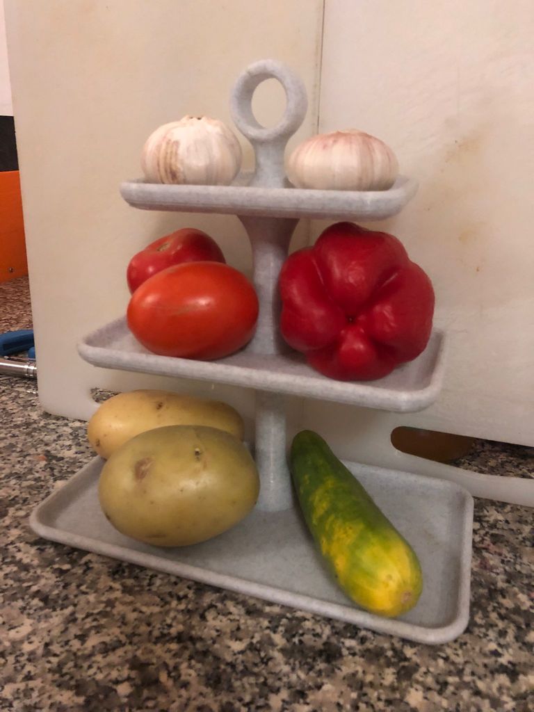 Θήκη φρούτων και λαχανικών για το τραπέζι της κουζίνας