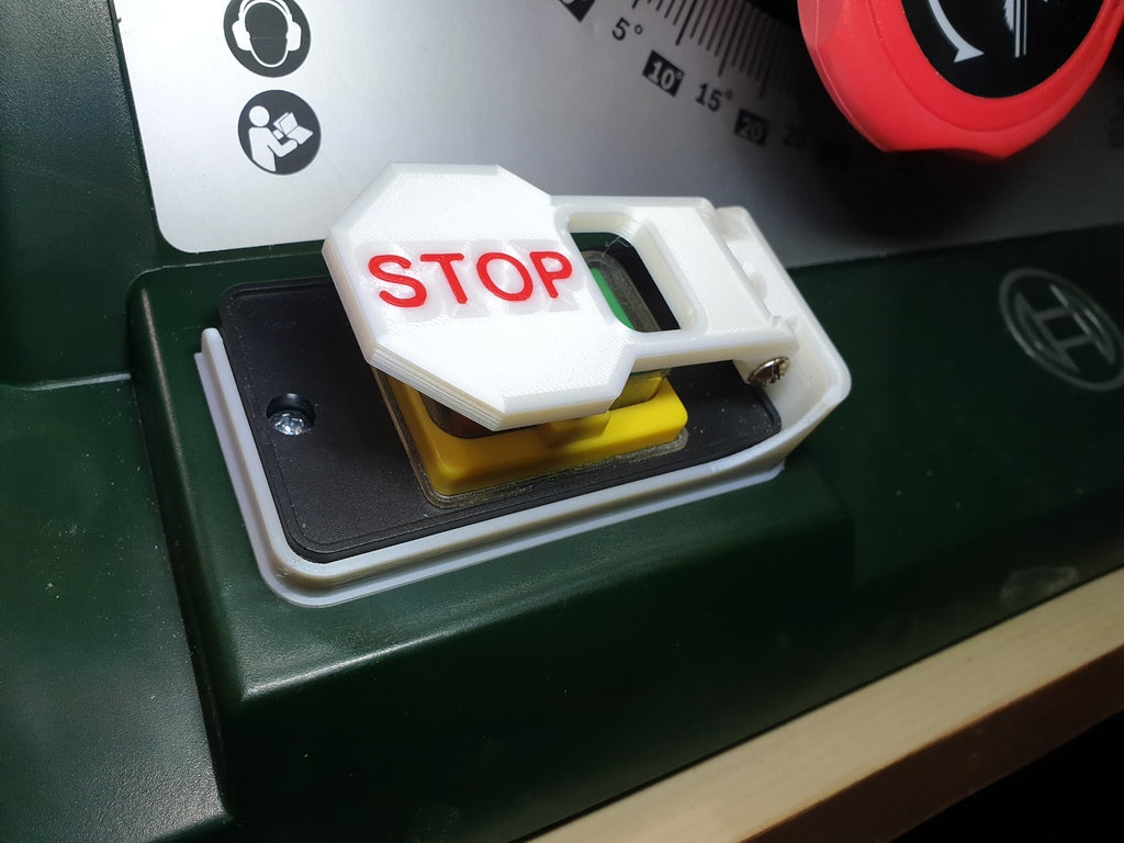 Κουμπί διακοπής έκτακτης ανάγκης για επιτραπέζιο πριόνι Bosch PTS10