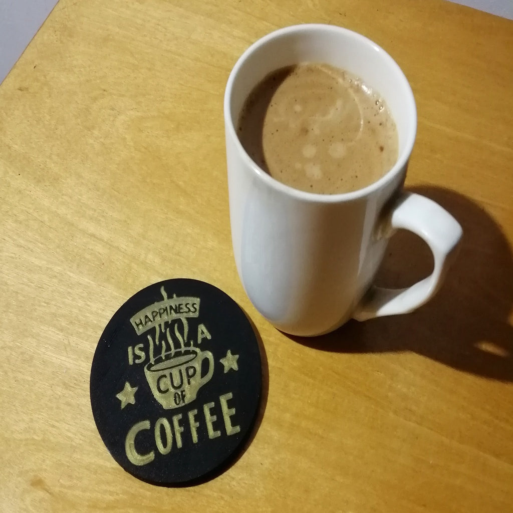 Δίσκος καφέ με πολύχρωμη εκτύπωση Multipass &quot;Coffee Happiness&quot;