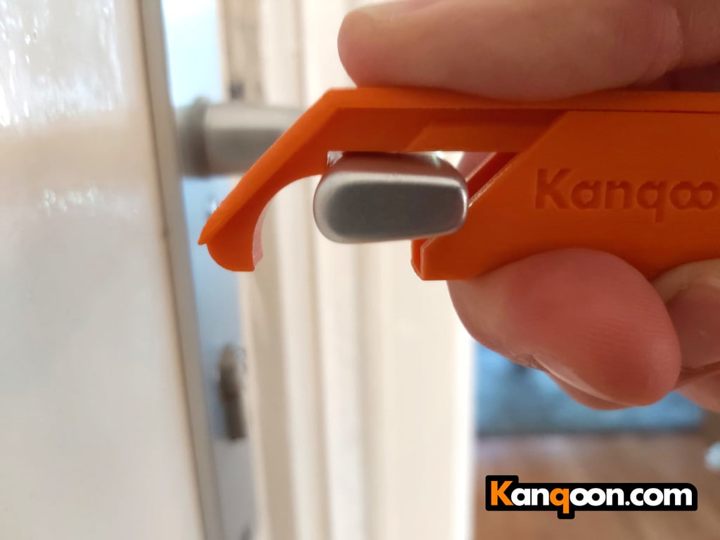 Kanqoon Εργονομικό εργαλείο ανοίγματος πόρτας Corona Keychain Anti-Touch σε κάλυμμα