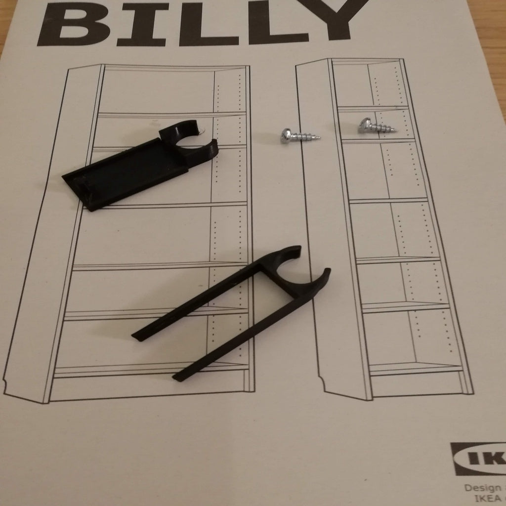 Σφιγκτήρες ραφιών Billy για λάμπα Ikea Not