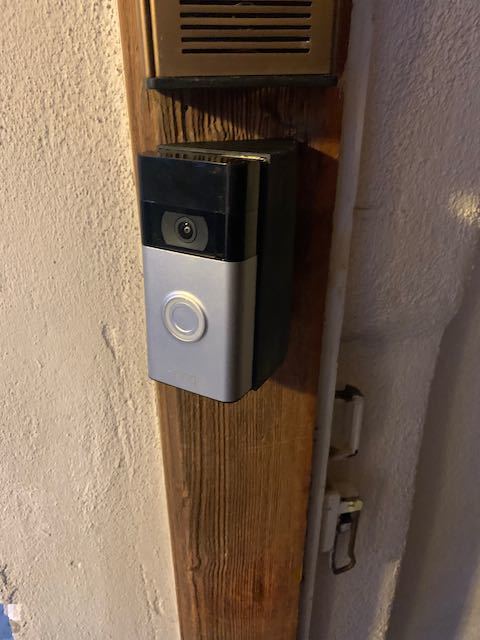 Δαχτυλίδι Doorbell 2ης γενιάς υποστήριξη στήριξης με γωνία 45° και ρύθμιση 5° προς τα πάνω