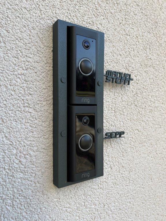 Δαχτυλίδι βίντεο Doorbell Διπλό πλαίσιο για ενσωματωμένο κουτί