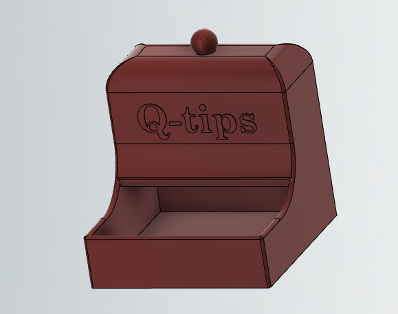 Απλό στήριγμα Q-tip με εσωτερική κλίση καμπύλης