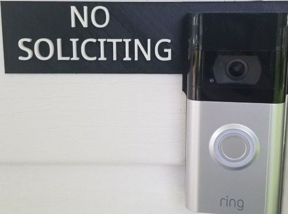 Δαχτυλίδι Doorbell Mount με την ένδειξη &quot;No Sale&quot;.