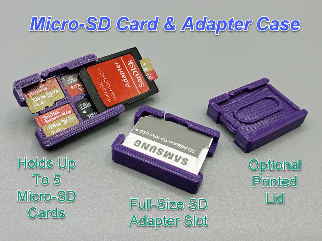 Θήκη κάρτας Micro-SD &amp; προσαρμογέα, μικρή