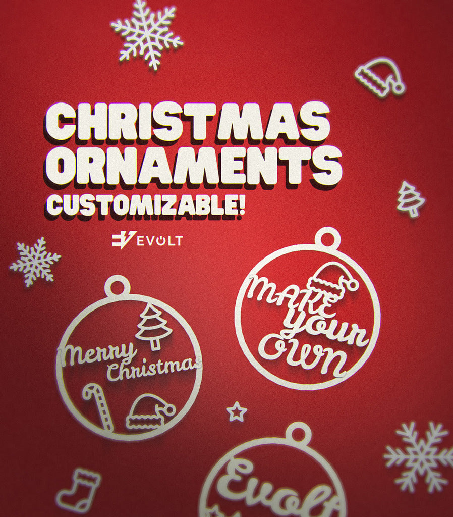 Χριστουγεννιάτικη μπάλα με προσαρμοσμένο όνομα και ΚΙΤ για διακόσμηση