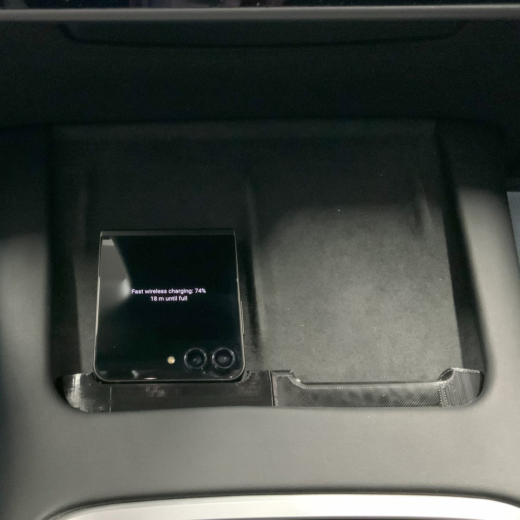 Ασύρματος φορτιστής τηλεφώνου για Tesla Model 3 &amp; Y για Samsung Z Flip3, Flip4, Flip5
